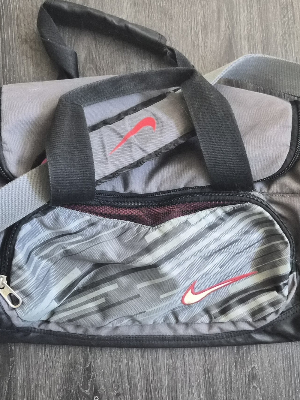 Nike Black , Red and Gray Duffel Bag